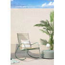 Veba - Brody fauteuil de jardin à bascule - Vert-Beige