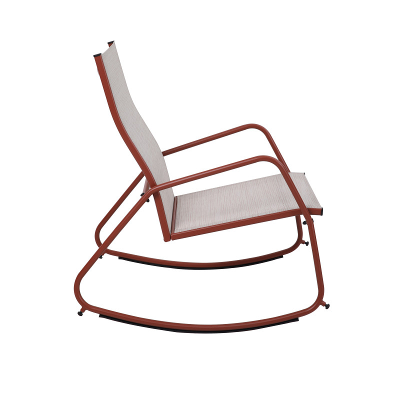 Veba - Brody fauteuil de jardin à bascule - Terracotta