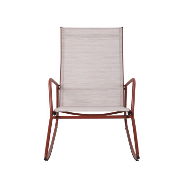 Veba - Brody fauteuil de jardin à bascule - Terracotta