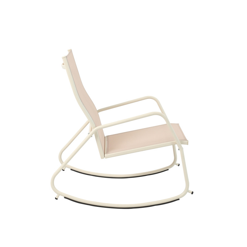 Veba - Brody fauteuil de jardin à bascule - Beige