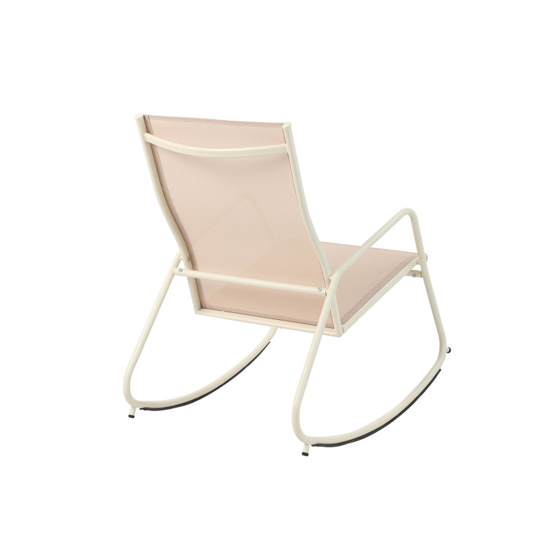 Veba - Brody fauteuil de jardin à bascule - Beige