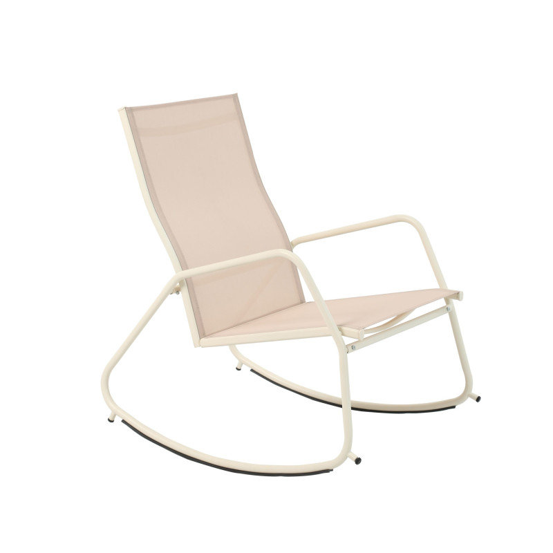 Veba - Brody fauteuil de jardin à bascule - Beige
