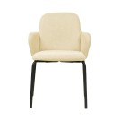 Veba - Paddy chaise empilable en tissu - Beige