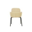 Veba - Paddy chaise empilable en tissu - Beige