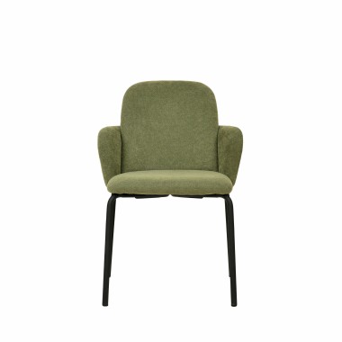 Veba - Paddy chaise empilable en tissu - Vert