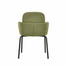 Veba - Paddy chaise empilable en tissu - Vert