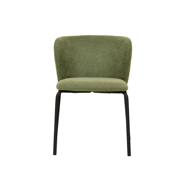 Veba - Break chaise empilable en tissu - Vert