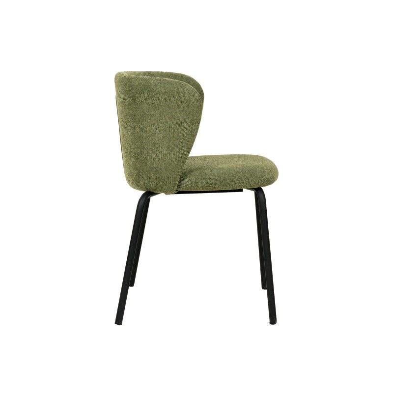 Veba - Break chaise empilable en tissu - Vert