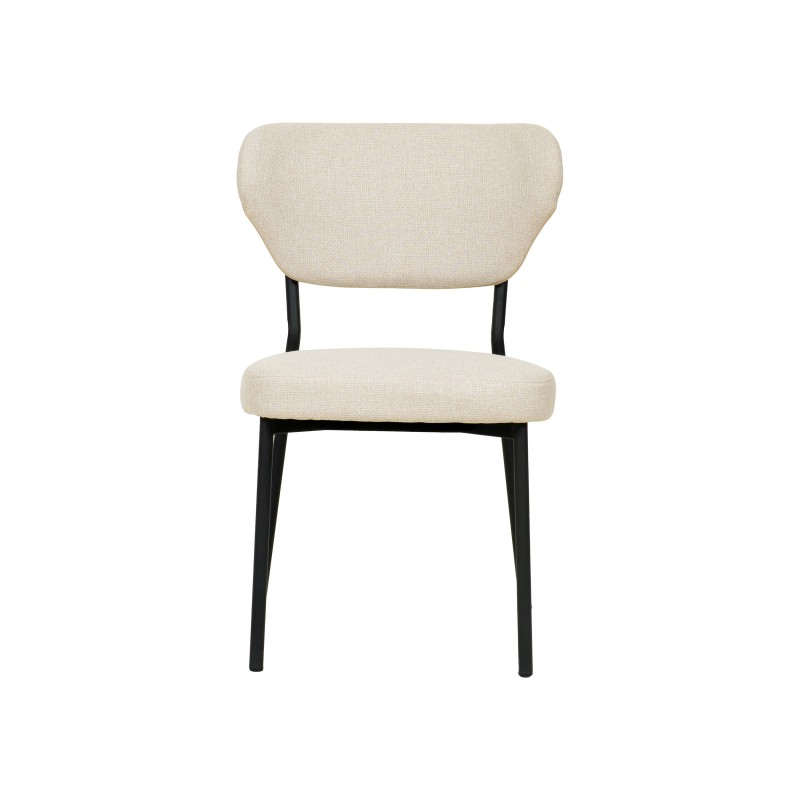 Veba - Duko chaise empilable en tissu - Beige