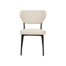 Veba - Duko chaise empilable en tissu - Beige