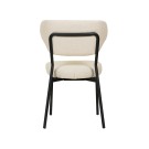 Veba - Duko chaise empilable en tissu - Beige