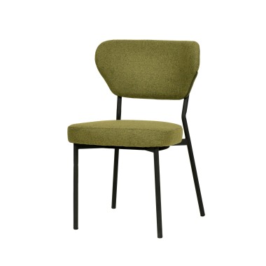 Veba - Duko chaise empilable en tissu - Vert