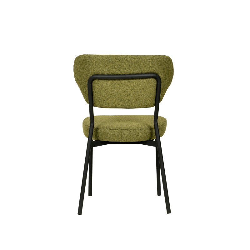 Veba - Duko chaise empilable en tissu - Vert