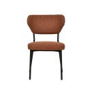 Veba - Duko chaise empilable en tissu - Marron