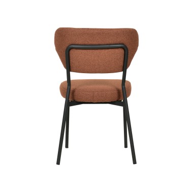 Veba - Duko chaise empilable en tissu - Marron