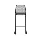 Veba - Mase tabouret de bar empilable en métal - Noir