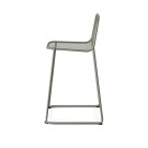 Veba - Mase tabouret de bar empilable en métal - Vert