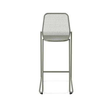 Veba - Mase tabouret de bar empilable en métal - Vert