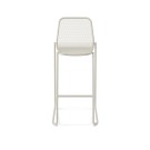 Veba - Mase tabouret de bar empilable en métal - Beige