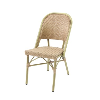 Veba - Paris chaise de bistrot en rotin - Bambou-Naturel