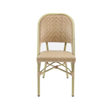 Veba - Paris chaise de bistrot en rotin - Bambou-Naturel