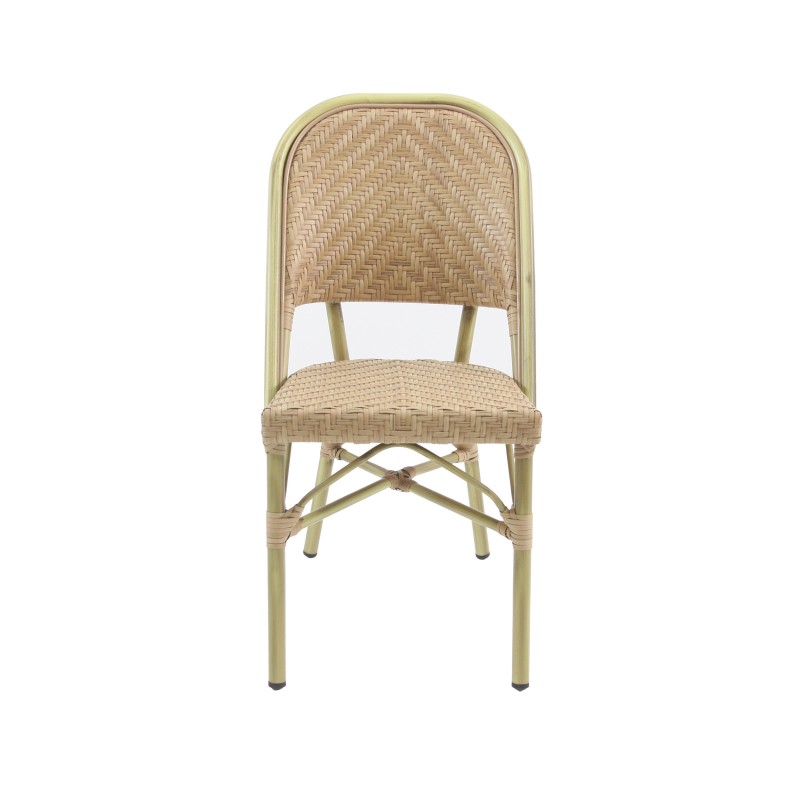 Veba - Paris chaise de bistrot en rotin - Bambou-Naturel