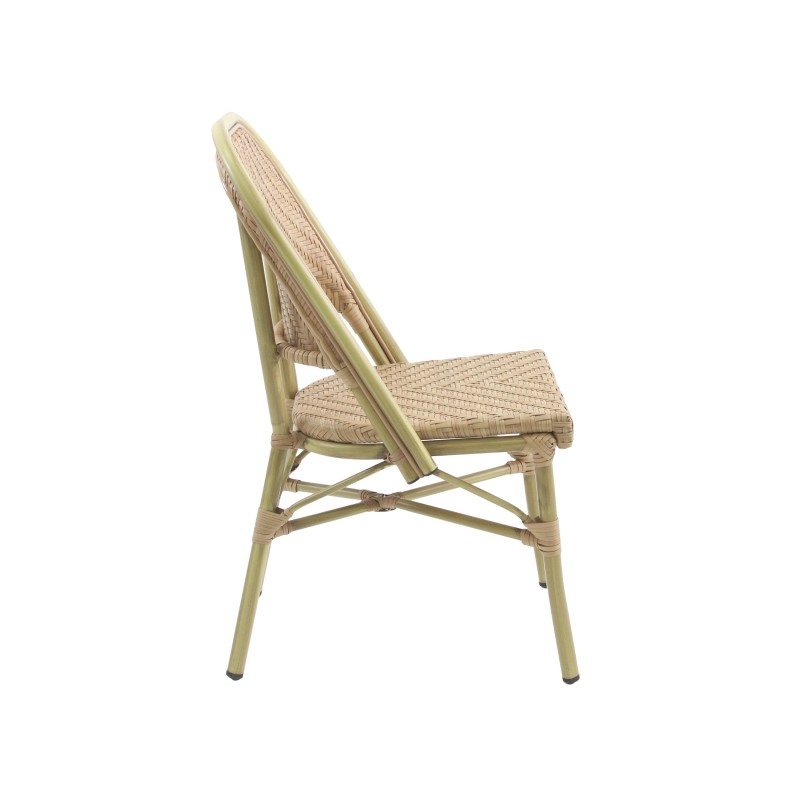 Veba - Paris chaise de bistrot en rotin - Bambou-Naturel