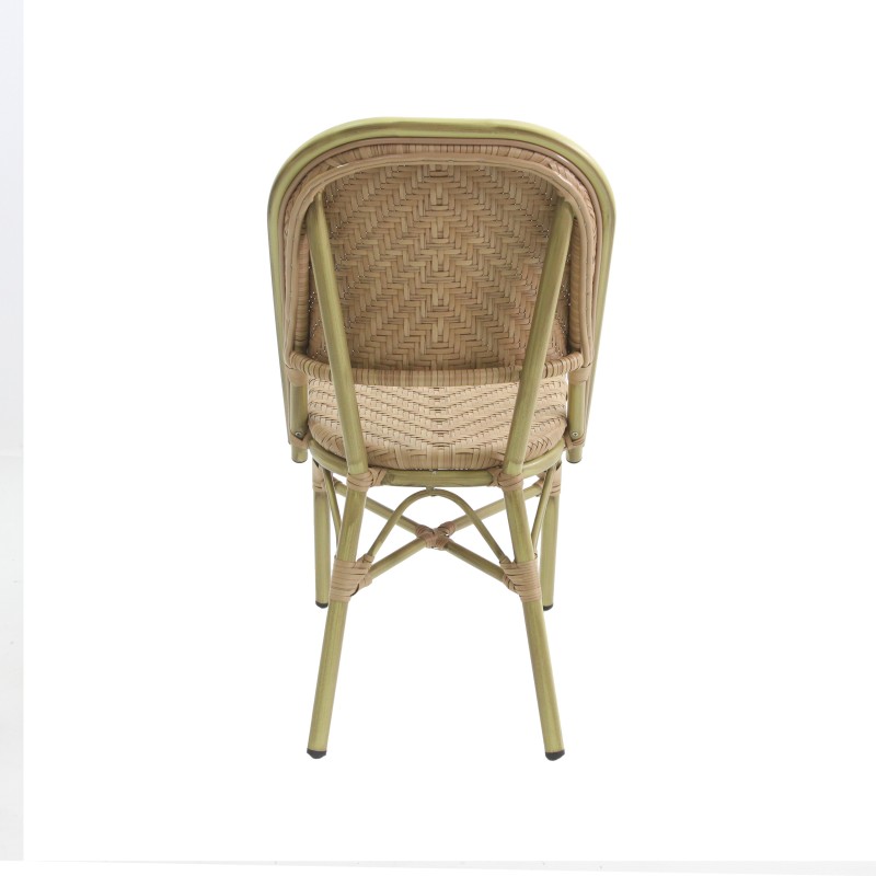 Veba - Paris chaise de bistrot en rotin - Bambou-Naturel