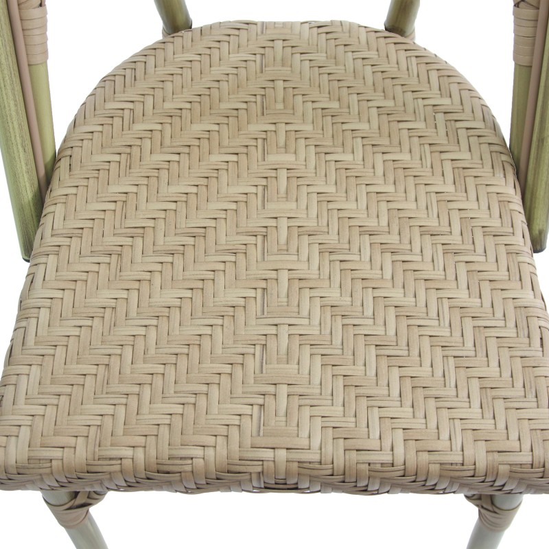 Veba - Paris chaise de bistrot en rotin - Bambou-Naturel
