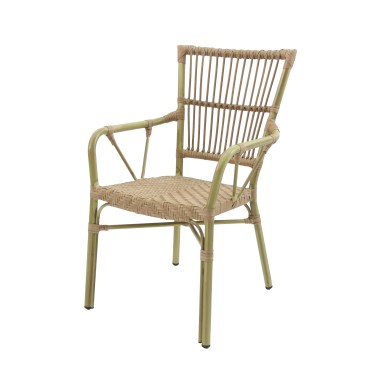 Veba - James chaise de bistrot en rotin - Bambou-Naturel