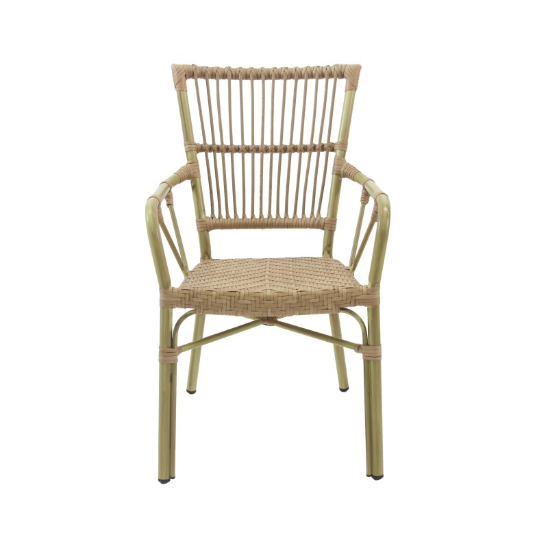 Veba - James chaise de bistrot en rotin - Bambou-Naturel