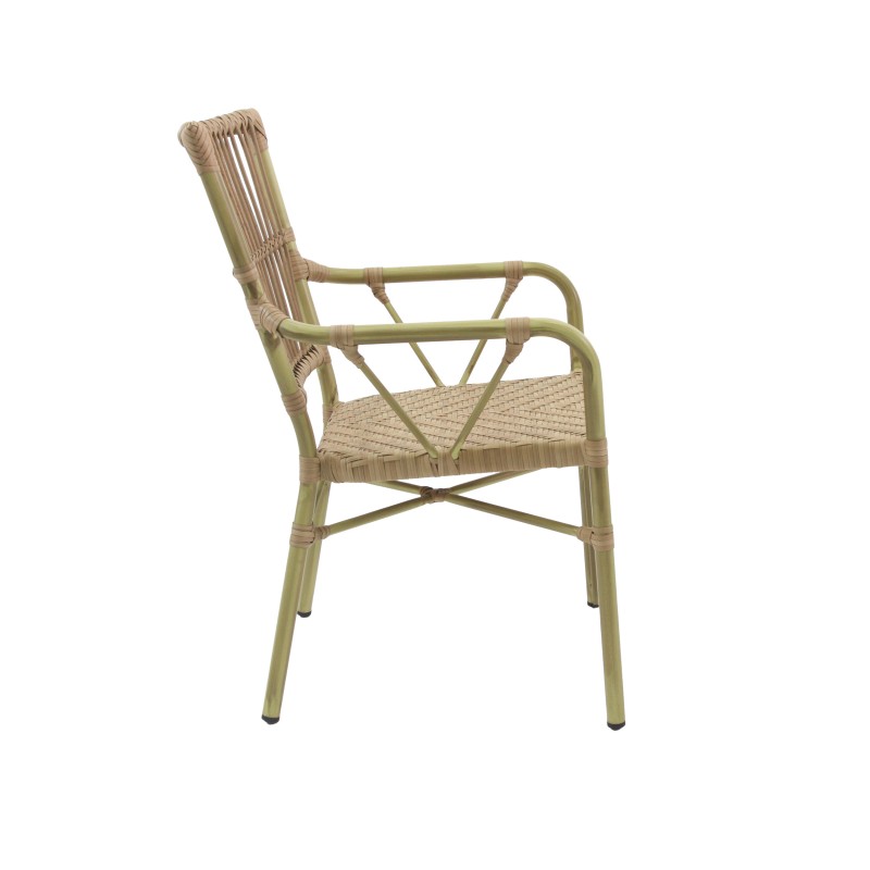 Veba - James chaise de bistrot en rotin - Bambou-Naturel
