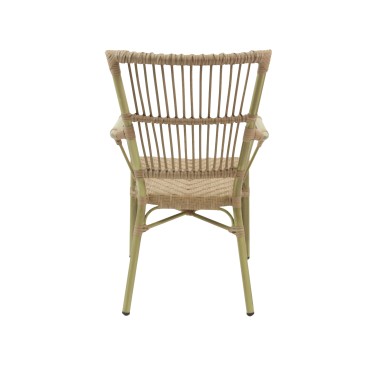 Veba - James chaise de bistrot en rotin - Bambou-Naturel