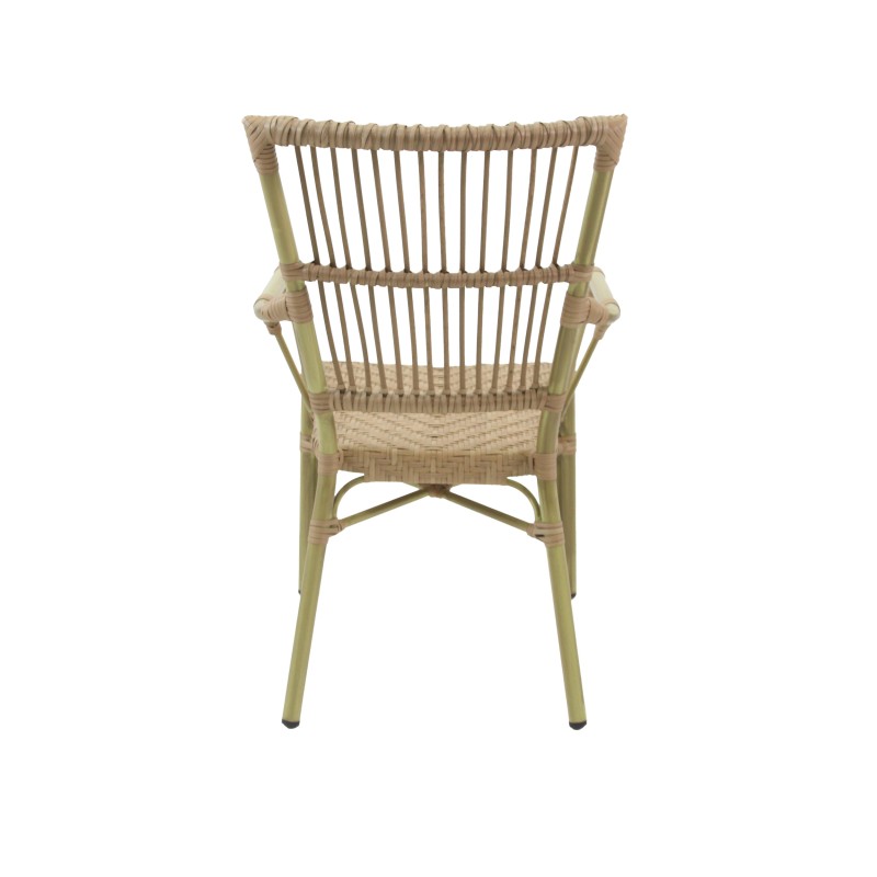 Veba - James chaise de bistrot en rotin - Bambou-Naturel