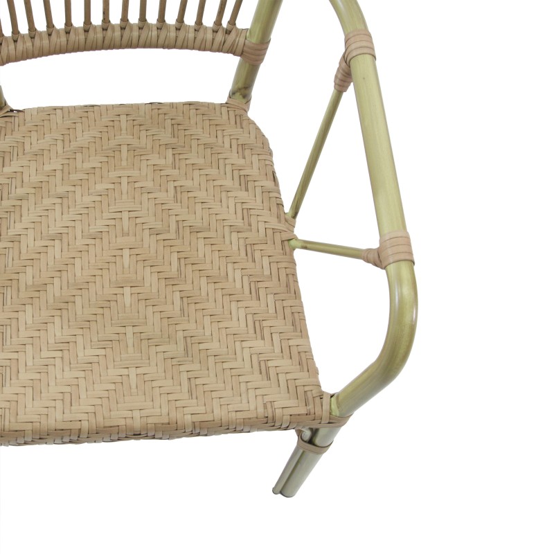 Veba - James chaise de bistrot en rotin - Bambou-Naturel