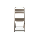 Veba - Breeze chaise de bistrot pliable en métal - Cappuccino