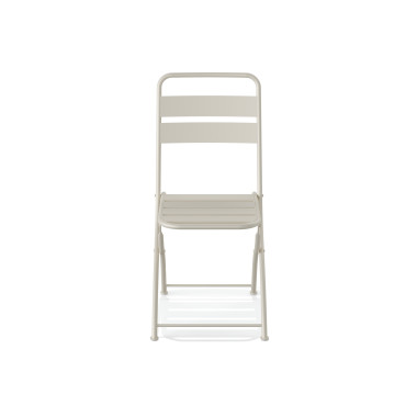 Veba - Breeze chaise de bistrot pliable en métal - Beige