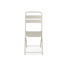 Veba - Breeze chaise de bistrot pliable en métal - Beige