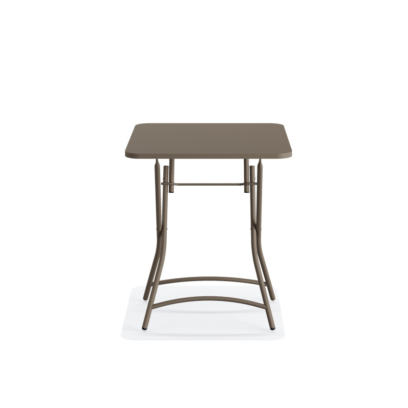 Veba - Breeze table de bistrot pliable en métal - Cappuccino