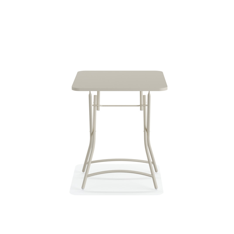 Veba - Breeze table de bistrot pliable en métal - Beige