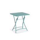 Veba - Breeze table de bistrot pliable en métal - Bleu