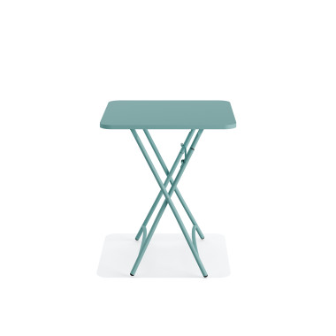 Veba - Breeze table de bistrot pliable en métal - Bleu