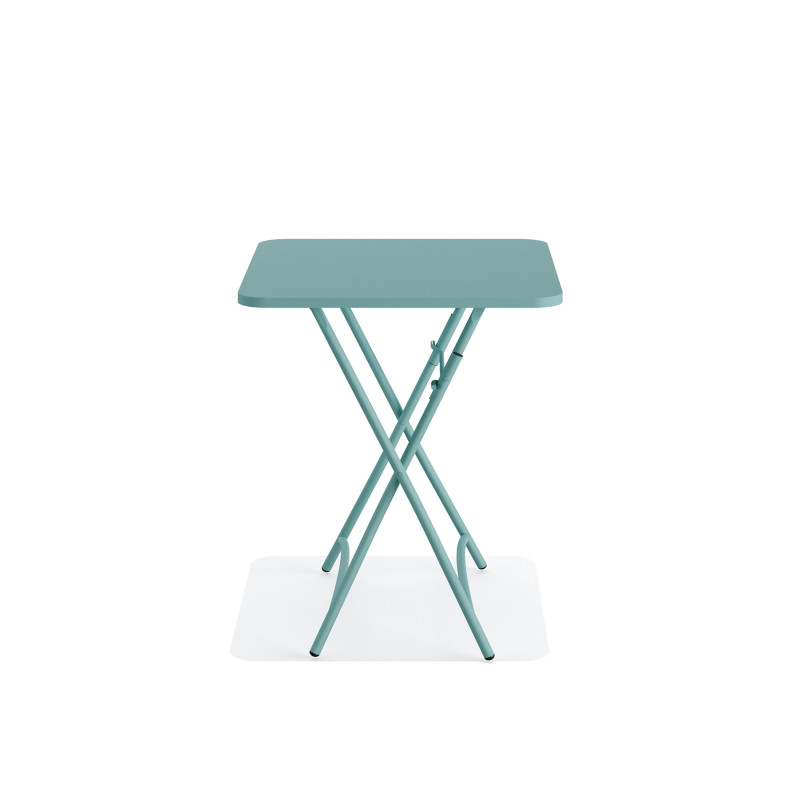 Veba - Breeze table de bistrot pliable en métal - Bleu
