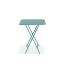Veba - Breeze table de bistrot pliable en métal - Bleu