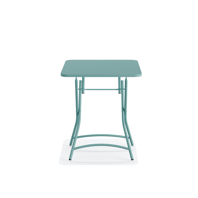 Veba - Breeze table de bistrot pliable en métal - Bleu