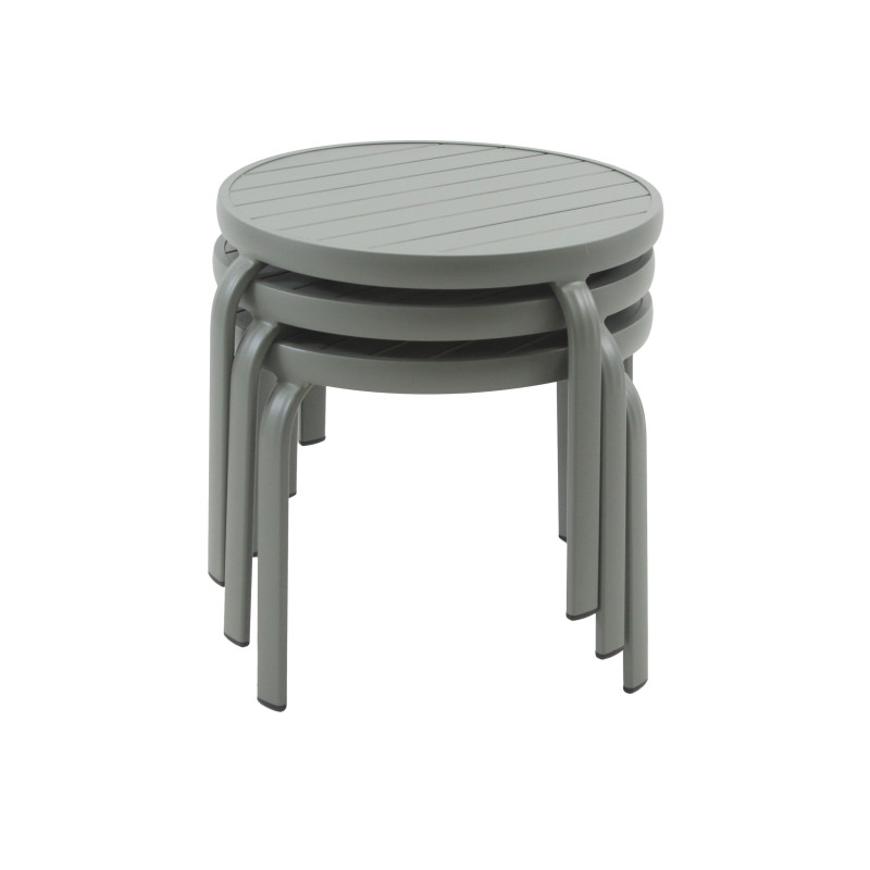 Veba - Phil table d'appoint d'extérieur - Gris-Vert