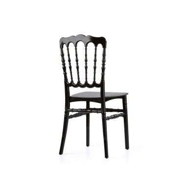 Veba - Napoleon chaise empilable Noir