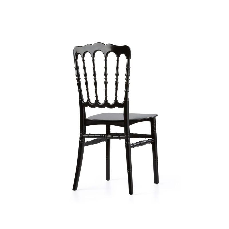 Veba - Napoleon chaise empilable Noir