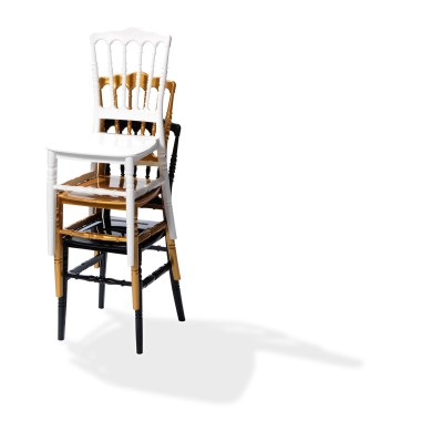 Veba - Napoleon chaise empilable Noir