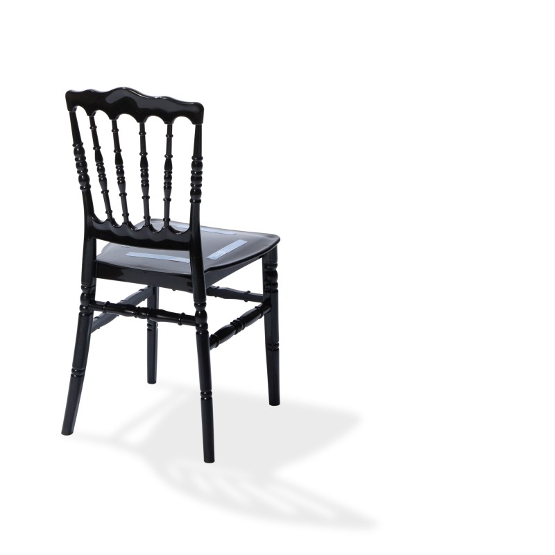 Veba - Napoleon chaise empilable Noir